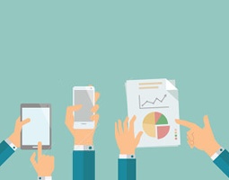 ‘All Marketers Are Liars’ – Time To Get Personal 10 A graphic showing hands holding up a tablet, iPhone and report.