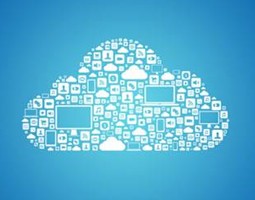 Relax! Your Campaign Peace Of Mind Starts In The Cloud 13 A graphic of a cloud filled with computer and screen-related icons on a blue background.