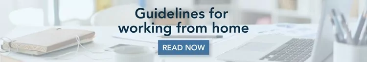 guidelines-for-working-from-home-rocketseed-email-signatures An email banner with the words "Guidelines for working from home READ NOW" superimposed over an image of a desk.
