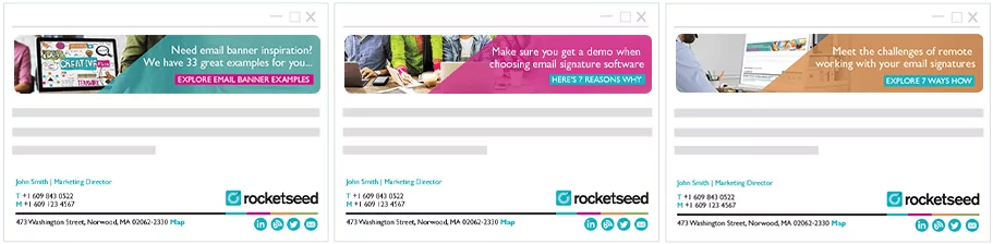 Consistently branded email signatures Consistently branded email signatures