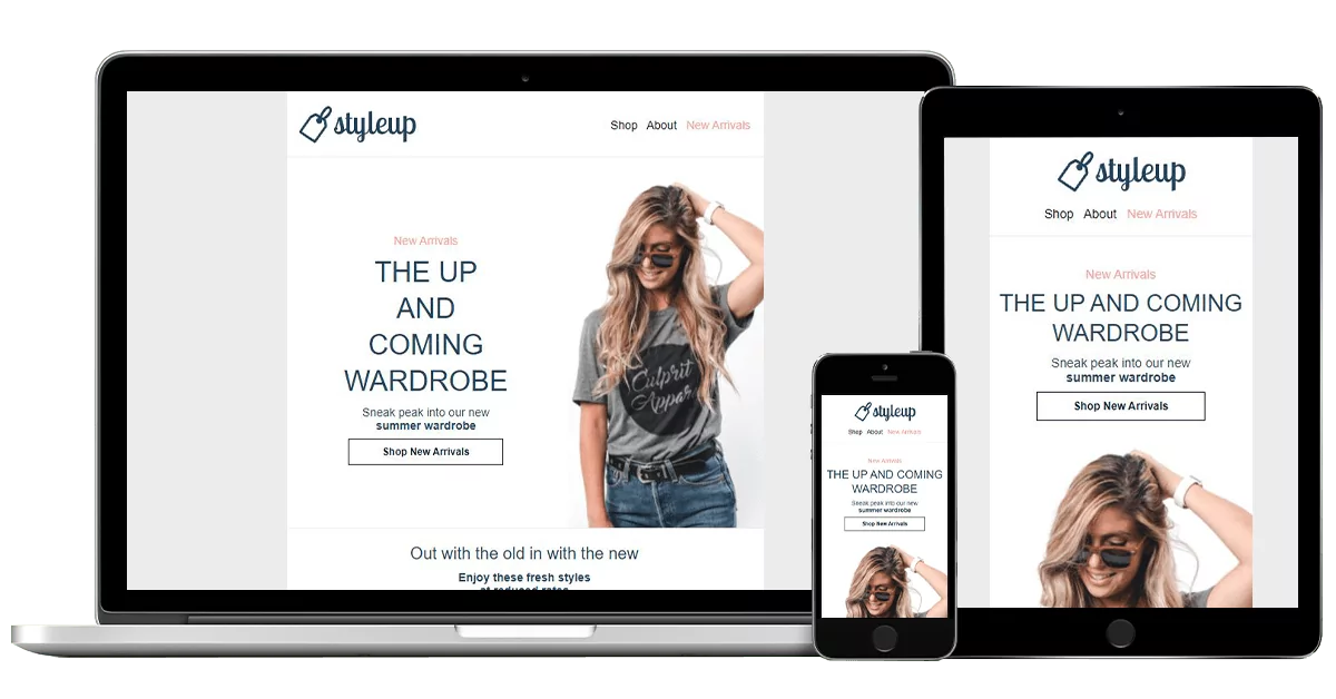 Email Newsletter examples on multiple devices Email Newsletter examples on multiple devices