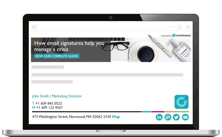 Email signatures for crisis management Email signatures for crisis management