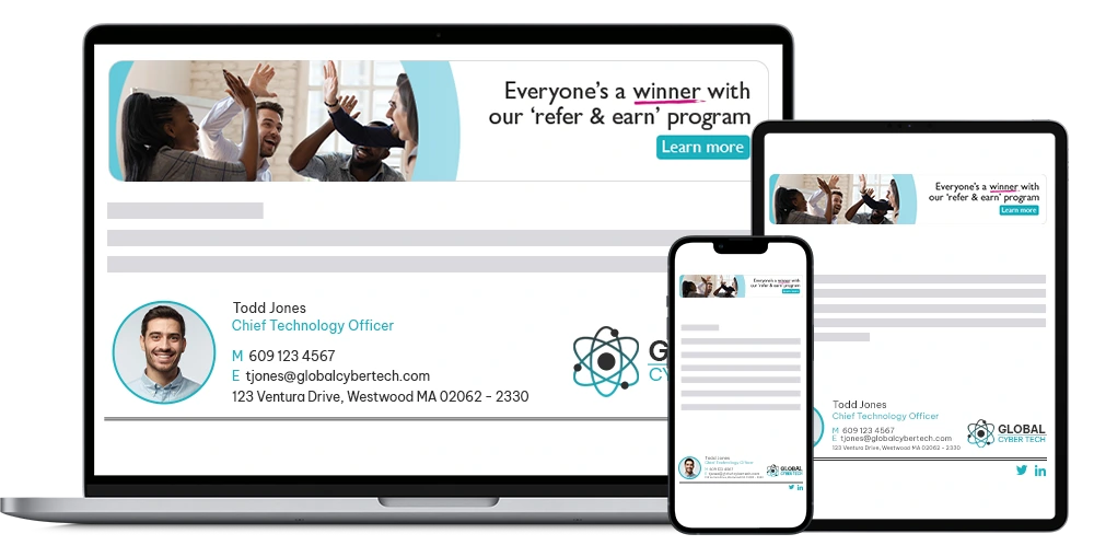 Branded email on multiple devices Branded email on multiple devices
