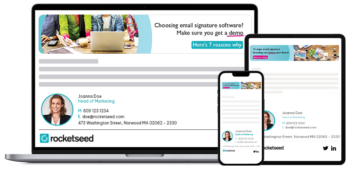 Email signatures that display on every device Email signatures that display on every device
