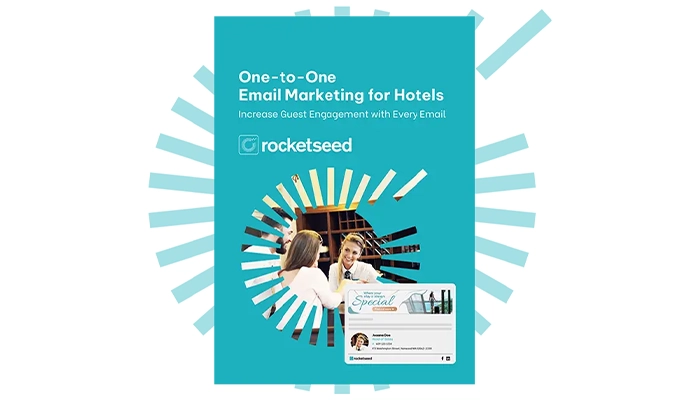 Unlocking the Power of Hotel Email Signatures: Your Ultimate Guide to One-to-One Email Marketing for Hotels 12 A visual representation of One-to-One Email Marketing for Hotel guide on a blue background.