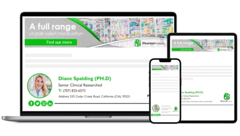 Pharmaceuticals-email-signature-rocketseed Pharmaceutical email signature banner